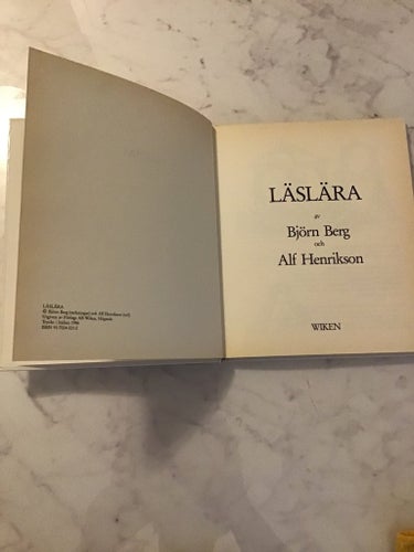 Läslära av Björn Berg och Alf Henrikson, 1981