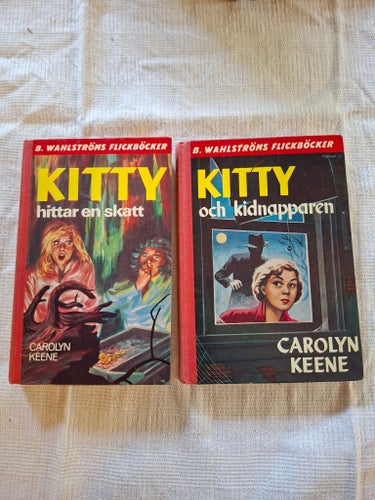 Kitty hittar en skatt och Kitty och kidnapparen av Carolyn Keene, 1968
