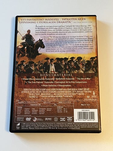 Patrioten (Mel Gibson och Heath Ledger, 2000). Beg. DVD