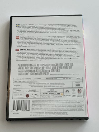 Heller in pink tights (Sophia Loren & Anthony Quinn, 1960). Inplastad DVD