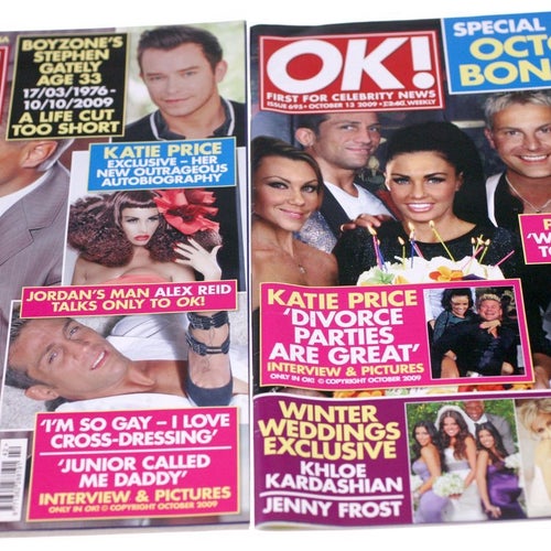 OK Magazine-2 issues included-October 2009-NEW-Weight 774g-FREE postage Sweden