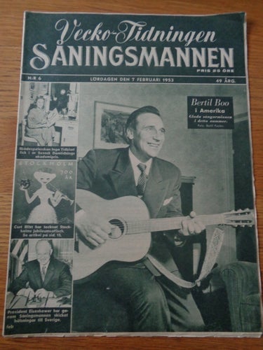 Såningsmannen nr6 1953 Bertil Boo,