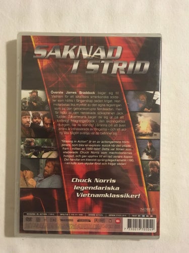 Saknad i strid ( Missing In Action ) - DVD - NY/FABRIKSINPLASTAD
