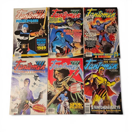 Fantomen Serietidningar - 12 st 1989-1999