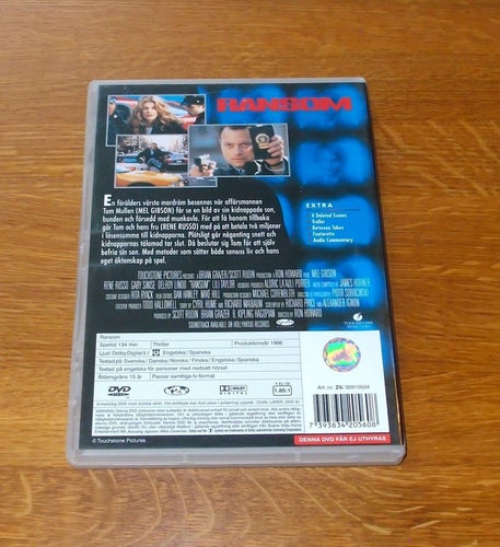 Ransom (1996) - DVD - SVENSK TEXT - Mel Gibson - SPECIAL EDITION