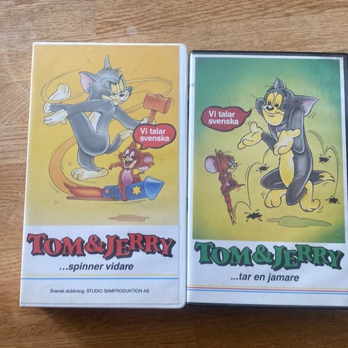 Tom & Jerry VHS - "Spinner vidare" och "Tar en jamare" (2 filmer)