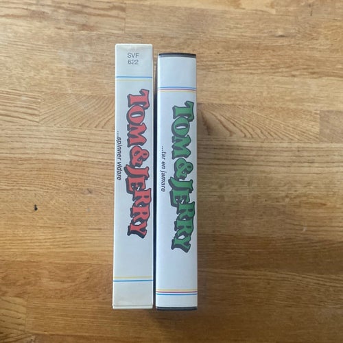 Tom & Jerry VHS - "Spinner vidare" och "Tar en jamare" (2 filmer)