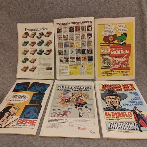 Stålmannen - 6 st tidningar från 1976 / 1978 / 1981 / 1982 / 1985