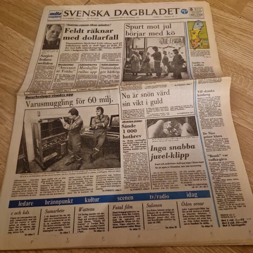 Svenska dagbladet 22 december 1984