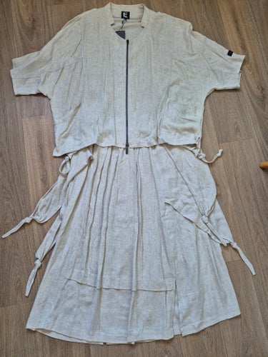 OANVÄND KJOL JACKA E AVANTGARDE 3XL LINNEFÄRGAD NYP 3900 TAGS KVAR