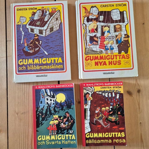 Gummigutta - Carsten Ström. 4 böcker