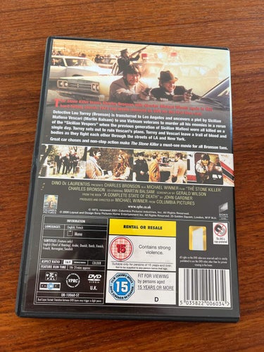 DVD-film: The Stone Killer (Charles Bronson)