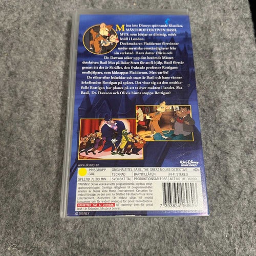 Walt Disney - Mästerdetektiven Basil Mus - VHS