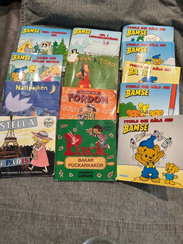 8 små böcker (Pixi & Kärnan), 5 pysselböcker Bamse