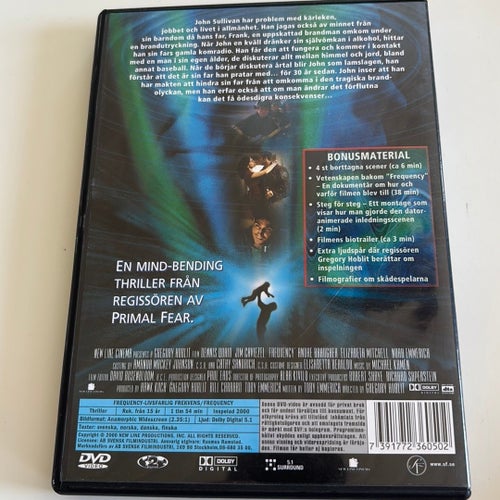Frequency (DVD) med Dennis Quaid och Jim Caviezel