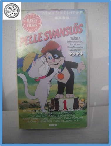 VHS Pelle Svanslös Bästa filmen ++++ Aftonbladet Vinnare
