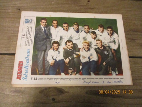 Tidningen REKORD Nr 4-1959, Lagbild H 43