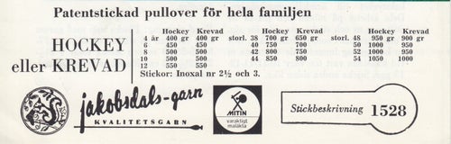 ** STICKMÖNSTER ** BARN DAM HERR ** PATENTSTICKAD JUMPER / TRÖJA ** 60-tal **