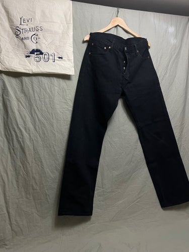Levi's 501 W34 L34 Svarta Jeans