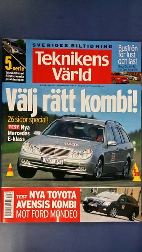 Teknikens Värld 12 2003: Mercedes E 320 Kombi, Opel Astra OPC, Skoda Octavia RS