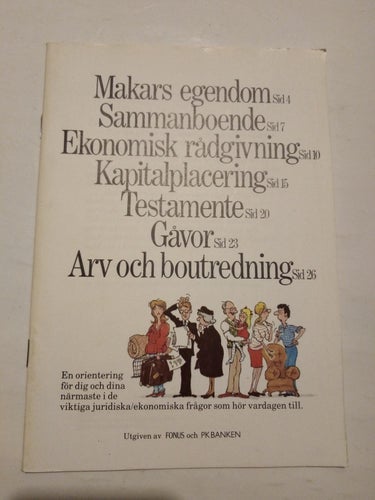 Makars egendom Sammanboende Gåvor Testamente Arv och boutredning Very Good
