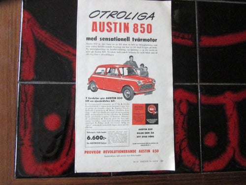 AUSTIN 850 1959 hundkojan Annons