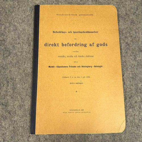 Befordrings- och taxeringsbestämmelser för direkt befordring af gods