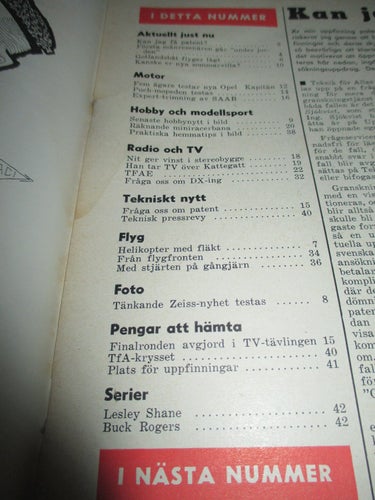 TEKNIK FÖR ALLA NR 10 1959. OPEL KAPITÄN ,M.M