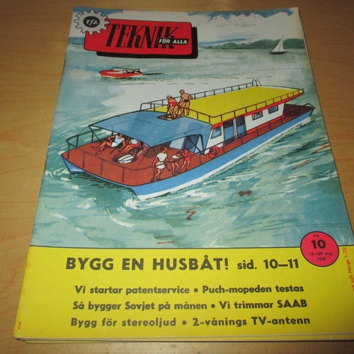 TEKNIK FÖR ALLA NR 10 1959. OPEL KAPITÄN ,M.M