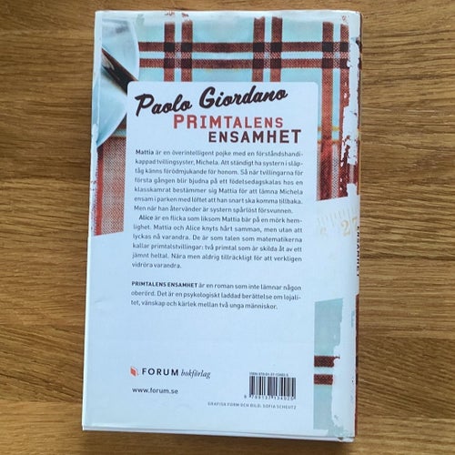 Primtalens ensamhet av Paolo Giordano, 2008