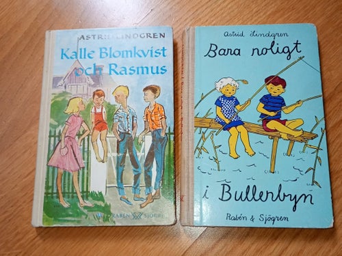 Bara roligt i Bullerbyn (1a upplaga),Kalle Blomkvist & Rasmus (1953) Fint skick!