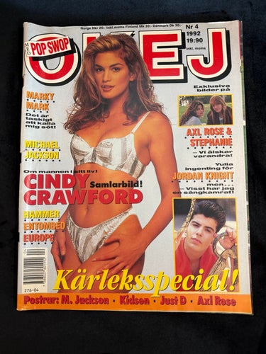 Tidningen OKEJ ! Nr 4 - 1992 . MED POSTERS !
