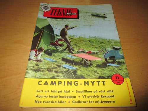 TEKNIK FÖR ALLA NR 11 1959. AUSTIN A40 FUTURA ,REX FAVORIT LYX (MOPED),M.M