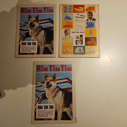 KORT AUKTION - 3 nummer av Lassie möter havets fasa! 1965 & 1966