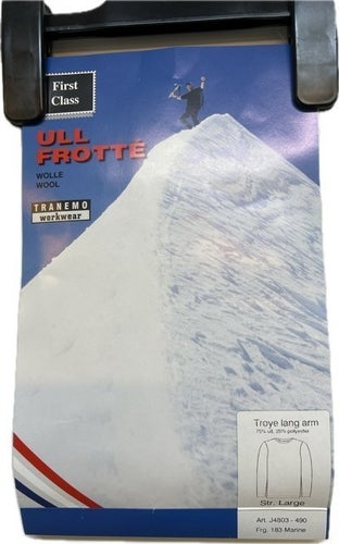 Tröja Ullfrotté rundhals Marinblå Extra Large XL