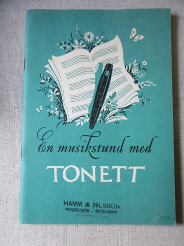 Litet häfte, en musikstund med tonett, 1946