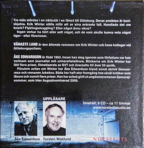 Åke Edwardson: Vänaste land. Ljudbok