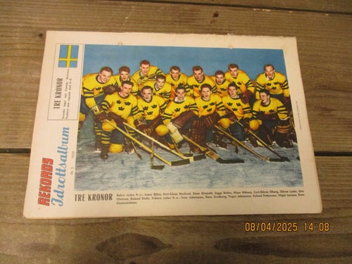 Tidningen REKORD Nr 3-1959, Lagbild Tre Kronor