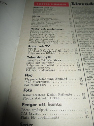 TEKNIK FÖR ALLA NR 13 1959. LLOYD ALEXANDER ,ZÛNDAPP COMBINETTE M.M