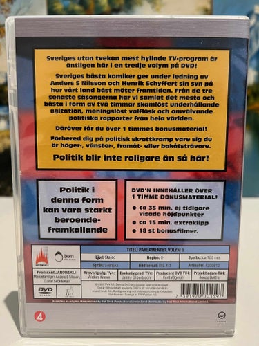 Parlamentet Volym 3 (2005) - DVD | Svensk Komedi / Satir | TV4
