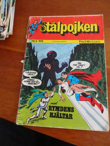 Stålpojken Nr 6 1974 dåligt omslag