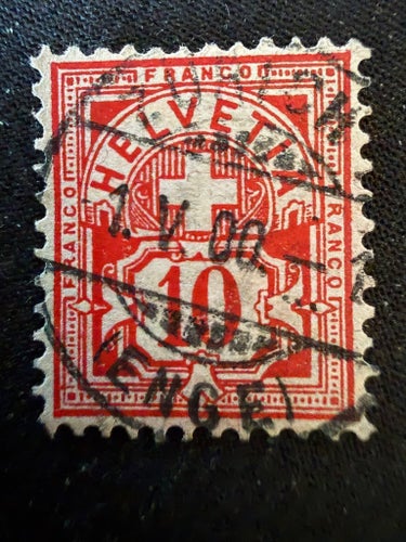 Schweiz 1882 cross and shield
