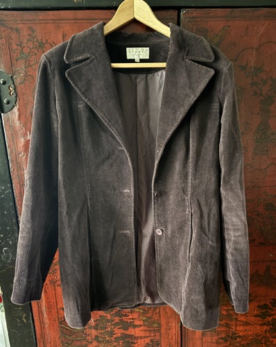 Hennes Collection mörk lila aubergine jacka kavaj H&M, storlek 38