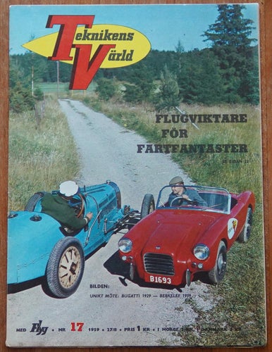 Teknikens värld 1959 17.Joakim Bonnier.Austin-Morris.Go-kart.Berkeley B 95