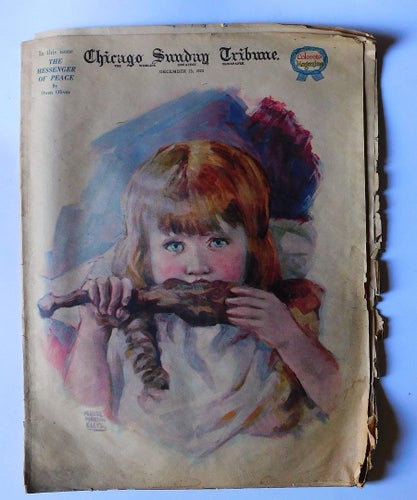 Chicago Sunday tribune. Dec 1923  . Zoo cutouts mm