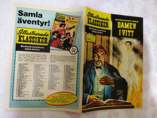 Illustrerade Klassiker nr 127 Mysteriet med damen i vitt - Wilkie C. Very Fine