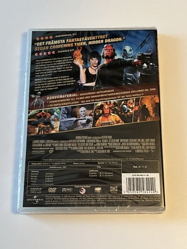 Hellboy II - The golden army (Ron Perlman & Selma Blair, 2008). Inplastad DVD