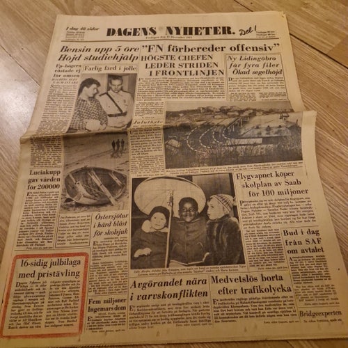 Dagens Nyheter 15 December 1961