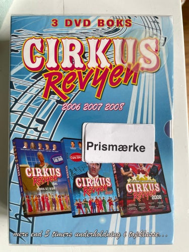 Cirkusrevyen 2006, 2007, 2008 (3 DVD Boks) Fabriksforseglede