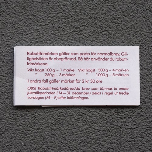 20 st Postfriska** RABATTFRIMÄRKEN - INOM NORDEN (bästa sorten) Fri frakt !